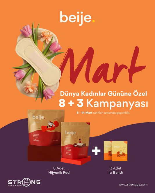 Kadınlar Günü 8+3 Kampanyası – 8 Ped Alana 3 Adet 2'Li Isı Bandı Hediye