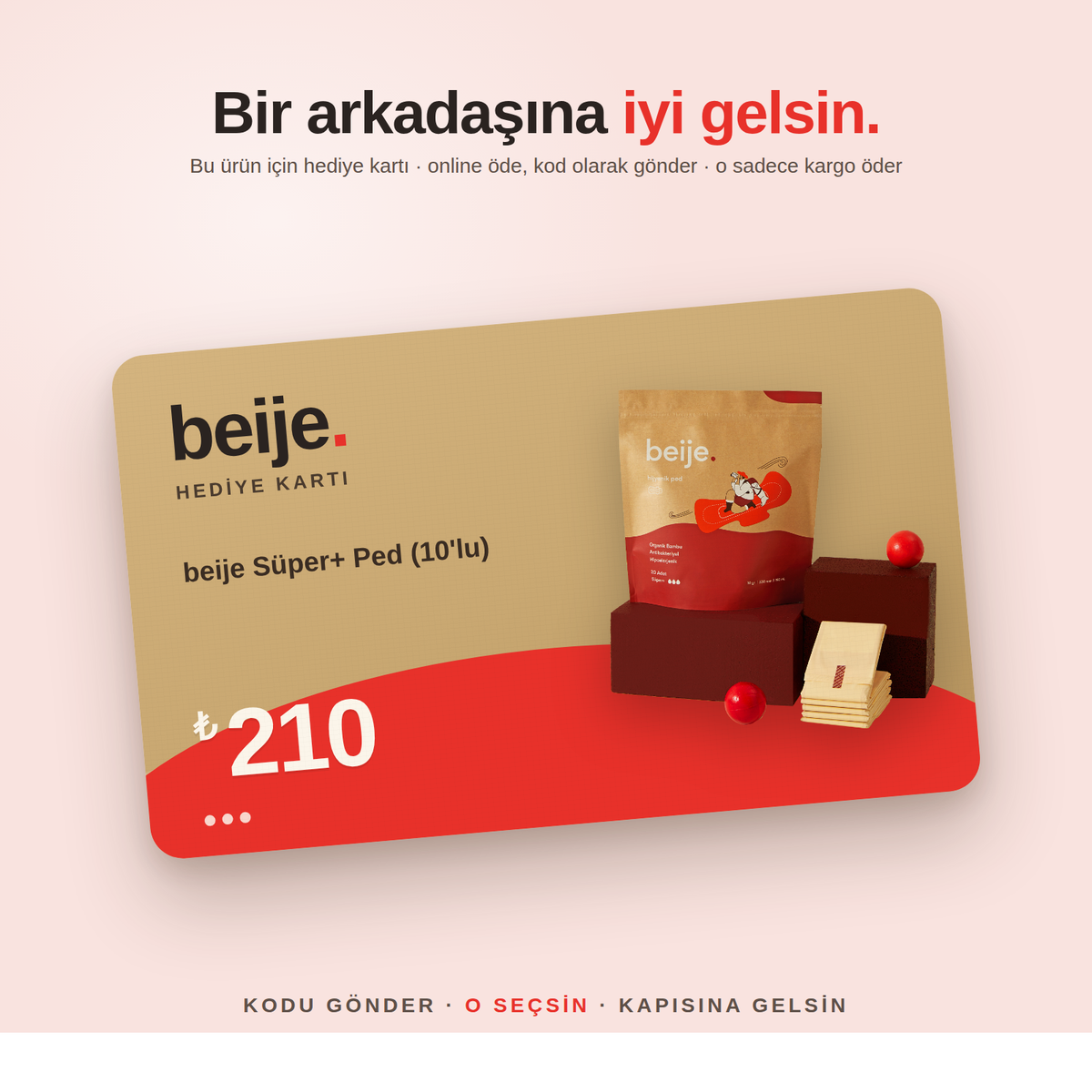 beije Hediye Kartı – beije Süper+ Ped (10'lu)