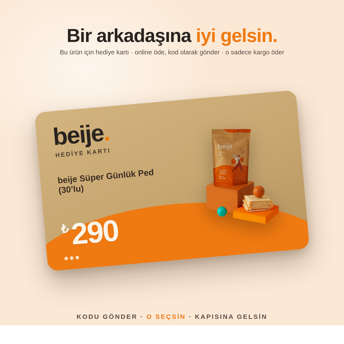 beije Hediye Kartı – beije Süper Günlük Ped (30’lu)
