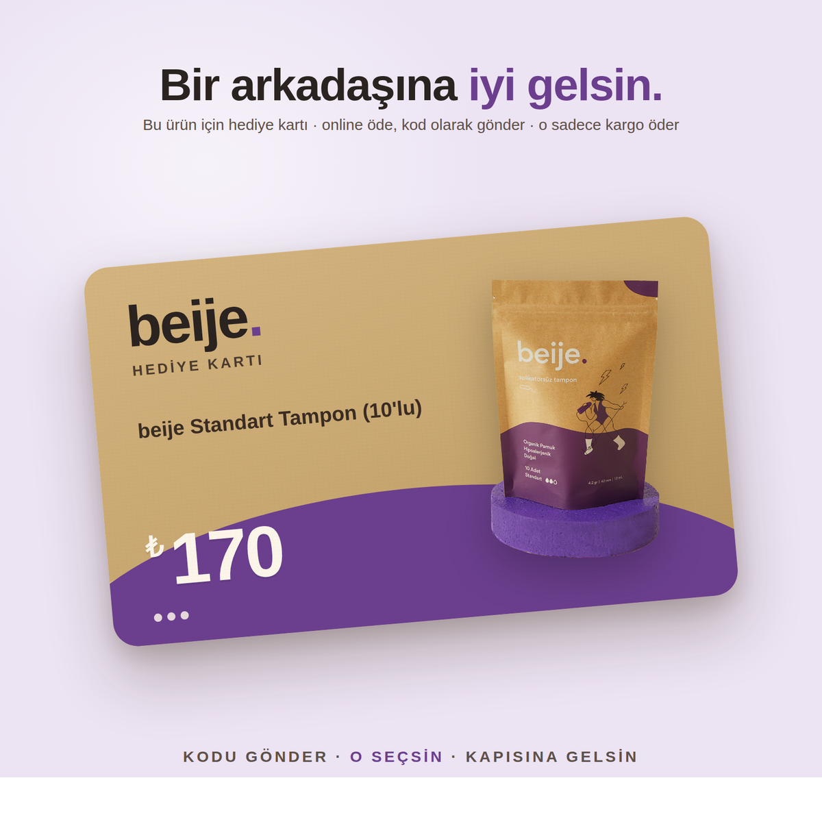 beije Hediye Kartı – beije Standart Tampon (10'lu)