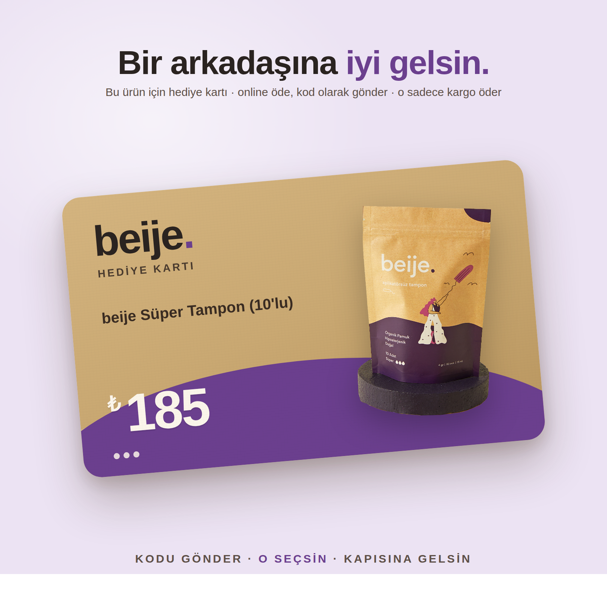 beije Hediye Kartı – beije Süper Tampon (10'lu)