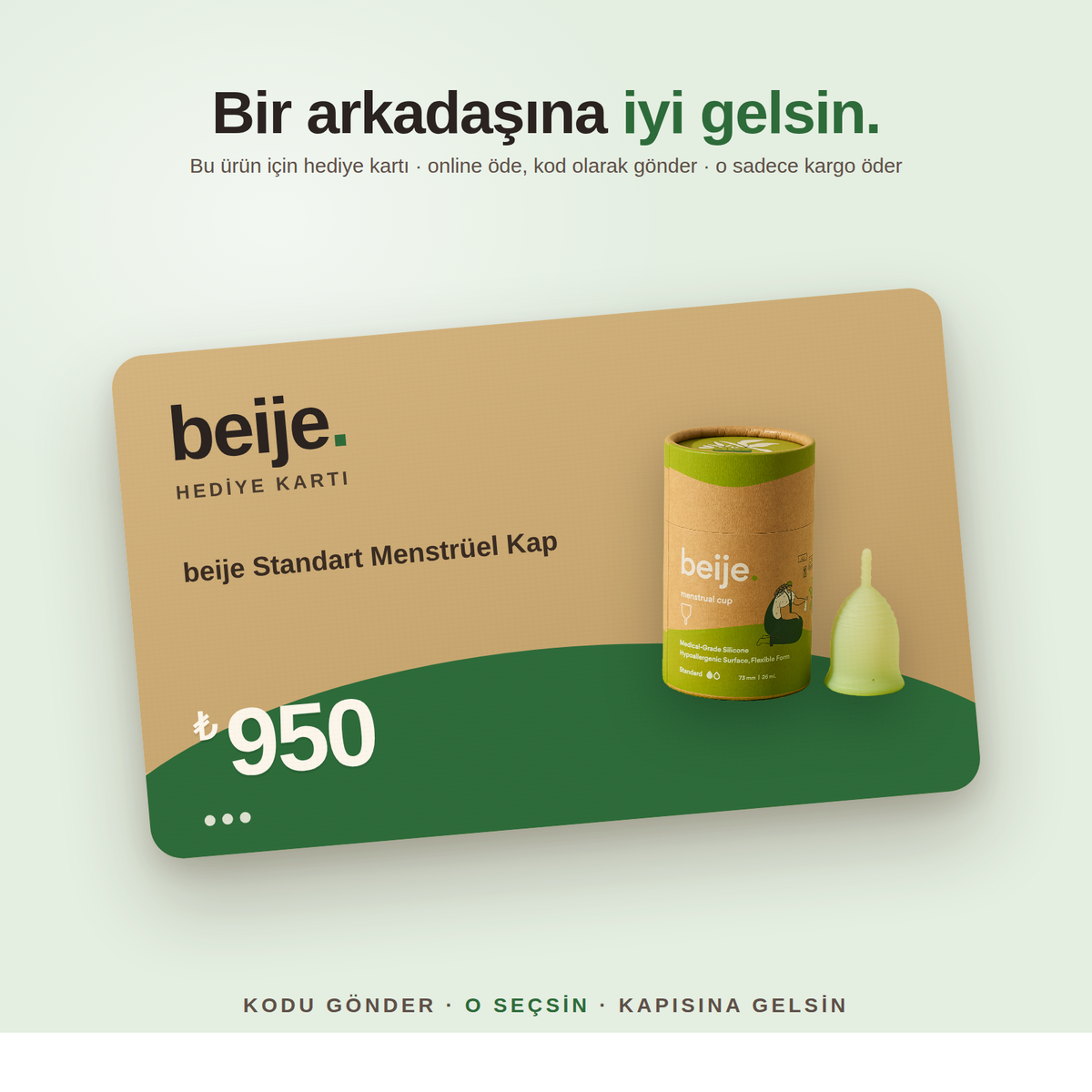 beije Hediye Kartı – beije Standart Menstrüel Kap