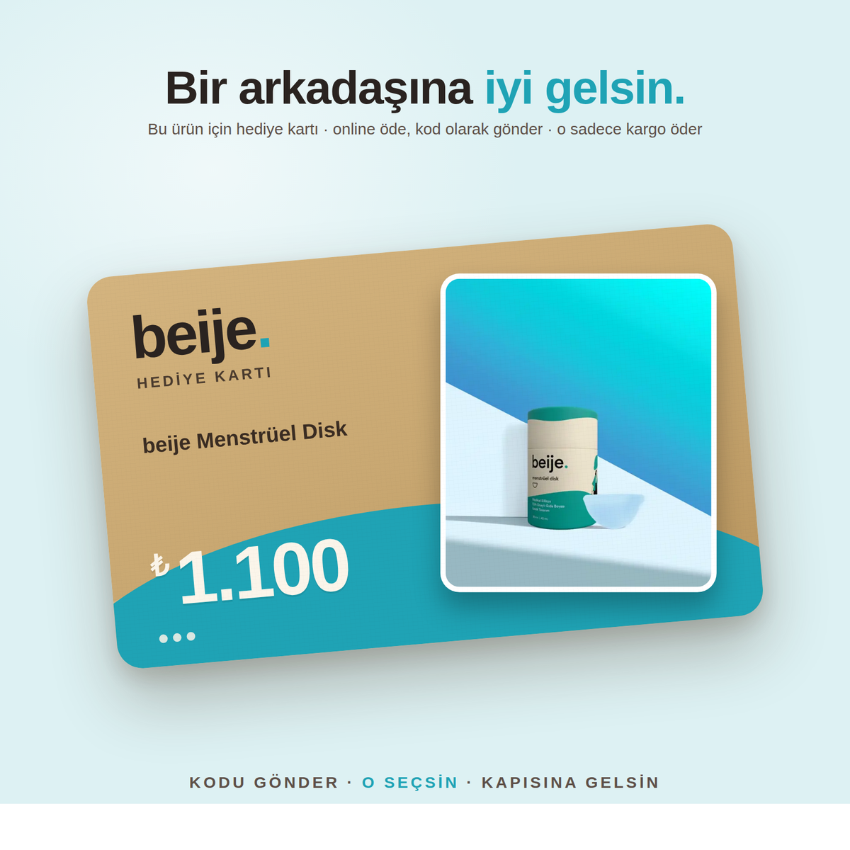 beije Hediye Kartı – beije Menstrüel Disk
